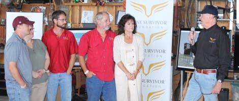 Terry Jung, Executive Director of the Lone Survivor Foundation, acknowledging the Byrom Family for all their hard work and dedication to make the Crystal Beach Retreat Facility a reality.