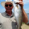 Leroy Peterson of Lufkin TX nabbed this nice 23inch speck on a Miss Nancy mud minnow