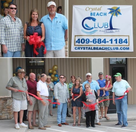 Grand Opening and Ribbon Cutting for Crystal Beach Club Properties. Christy's 15 years Real Estate experience has paid off for this young Mom of two. She was born in Beaumont, five siblings, Mom - LuLu. She parachuted out of "perfectly good" airplanes in the Army, and is now a thriving business owner in this wonderful community. Christy is a property management partner with Mike Minick and Brett West. Come visit Christy in the Crystal Beach Plaza, Suite 18B, Crystal Beach.