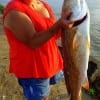 Lady angler of the day Lauri Philmon of Koontze TX fished with shrimp to catch this HUGE 37inch tagger bull red