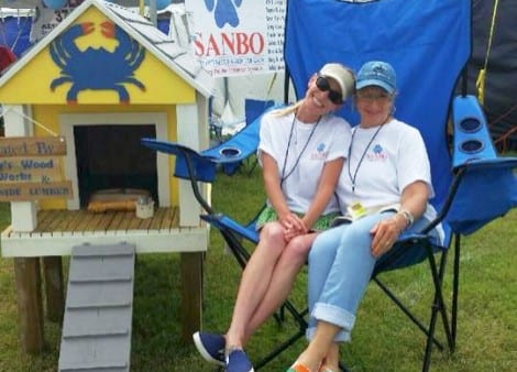 Dog House with SANBO volunteers Andrea Weber and Janey Broussard
