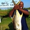 Beaumont TX angler Dietrick Bylkin had a toe to toe fight to land this HUMONGUS 18lb Jack Crevalle he took on live shad