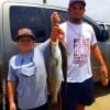 Fishing brothers Ethan and Caden fished Lil'Fishy's to nab these nice trout topped by a 25.5 inch gator-speck