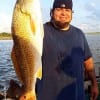 Spring TX angler David Mendoza latched on to this nice slot red while fishing with live shrimp