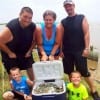 The Vaco Familia of Huntsville TX came to have fun crabbing were headed home with a box full