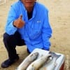 Uncle Liem Nguyen of Houston tabled these nice trout and redish he caught while fishing finger mullet