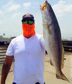 Houston angler TJ Morrison topped Brother Eric with this nice 26.5 inch 6 lb-10oz gator-speck he took on a Hogan-R