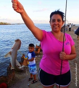 Raquel Penteria of Houston took this Bonnethead Shark on shrimp