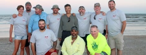 Outdoor Association for Texas Heroes & Tx-SharkFishing.com teamed up for a shark fishing weekend in Crystal Beach