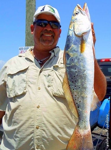 Buddy Settle of Rye TX put the whammy on this nice speck fishing with a Hogan-R
