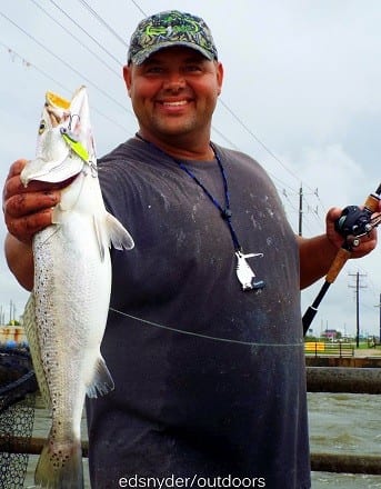 A Hogan-R hooked this nice 4lb speck for Gary Fruge of Mont Belvue TX
