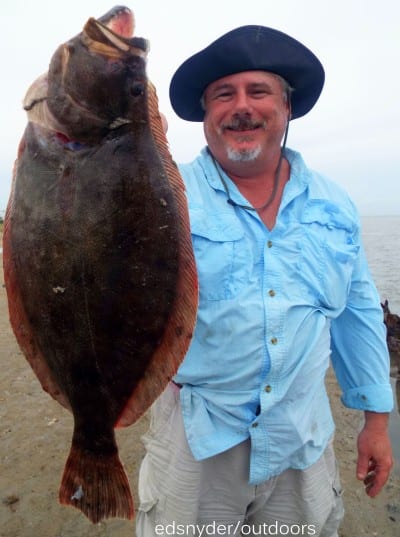 Houston angler Jeff Miller nabbed this nice flounder on squid