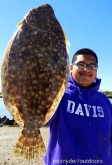 Bonified 20inch Doormat Flounder for Alex Martinez of Houston he took on a gulp