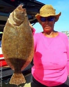 Candy Cannon of Galveston worked a berkely gulp to catch this nice flounder