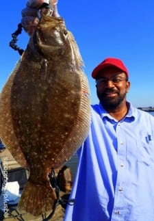 Father Joe of ST Ann's in Beaumont was blessed with this nice flounder caught on a berkely gulp