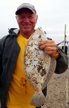 High Islander Jim Linden fished berkely gulp for this nice flounder