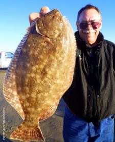 Houston angler Frank Logan nabbed this nice flounder on a berkely gulp