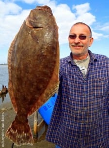 Jeff Kramer of Dayton TX took this nice flounder on berkely gulp