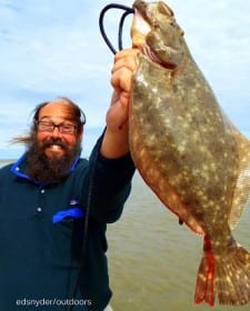 John Harris of Houston took this nice flounder on a flying gulp