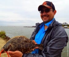League City angler Refugio Molina took this nice flounder on berkely gulp