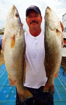 Point Blank TX angler Mike Therrell nabbed these nice specks while night-fishing