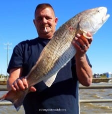 Spring TX angler Mike Collins took this nice 27inch slot red on shrimp