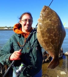 A berkely gulp provided Vidor anglerette Brandi Sandford with this really nice 20inch flounder