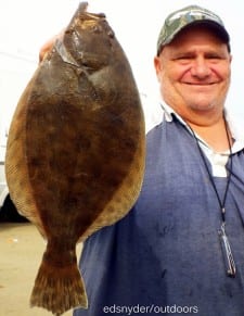 Hamshire TX angler Tony Mazzola worked berkely gulp along the bulkhead to nab this nice flounder