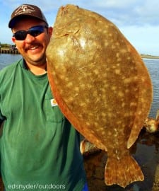 Happy Birthday to Edgar Gongora of Houston and this nice 21inch doormat flounder he caught on HIS DAY