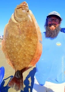 Houston angler John Harris took this nice flounder on a berkely gulp