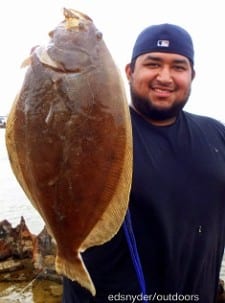 Julian Gonzales of Houston took this nice flounder on berkely gulp