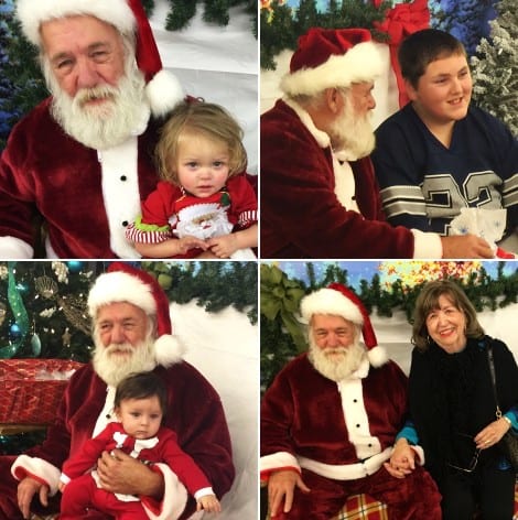 Youngsters of all ages waited to get a picture with Santa.
