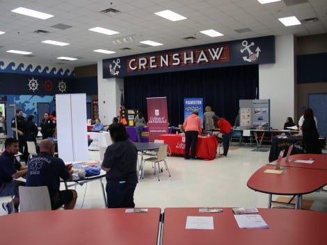 This Texas Crab Festival Charities sponsored event gathered representatives from industries and colleges in the area to share information with and recruit members of the community.
