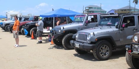 Jeeps At The Beach TX