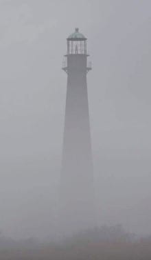 The old lighthouse still stands